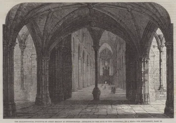 Het Archeologisch Instituut van Groot-Brittannië in Peterborough, Ingang naar het Schip van de Kathedraal